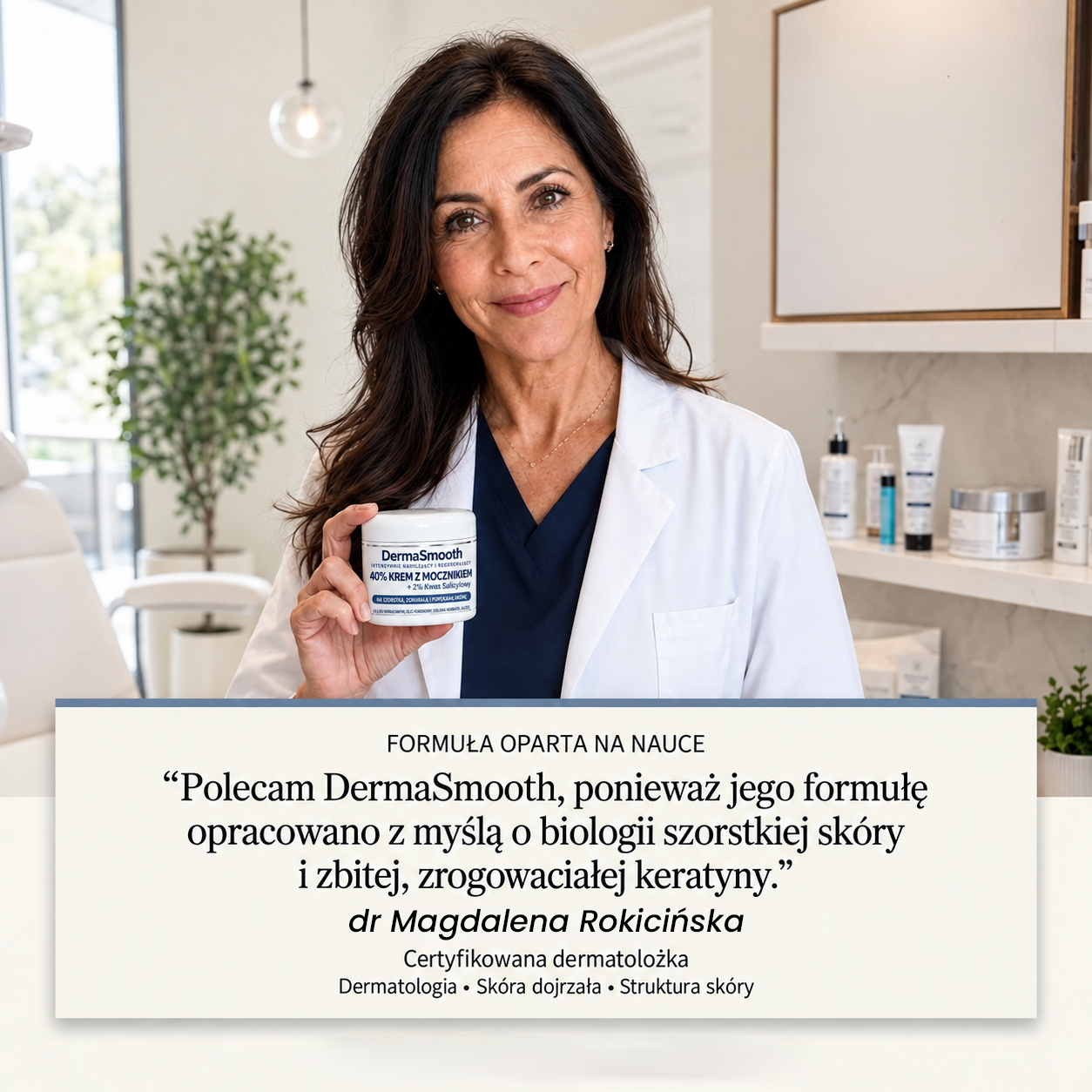 DermaSmooth 40 — Krem keratolityczny z mocznikiem 40% na zrogowacenia i zgrubienia